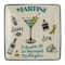Hello Honey® 6" Cocktail Recipe Design Stoneware Plate Set